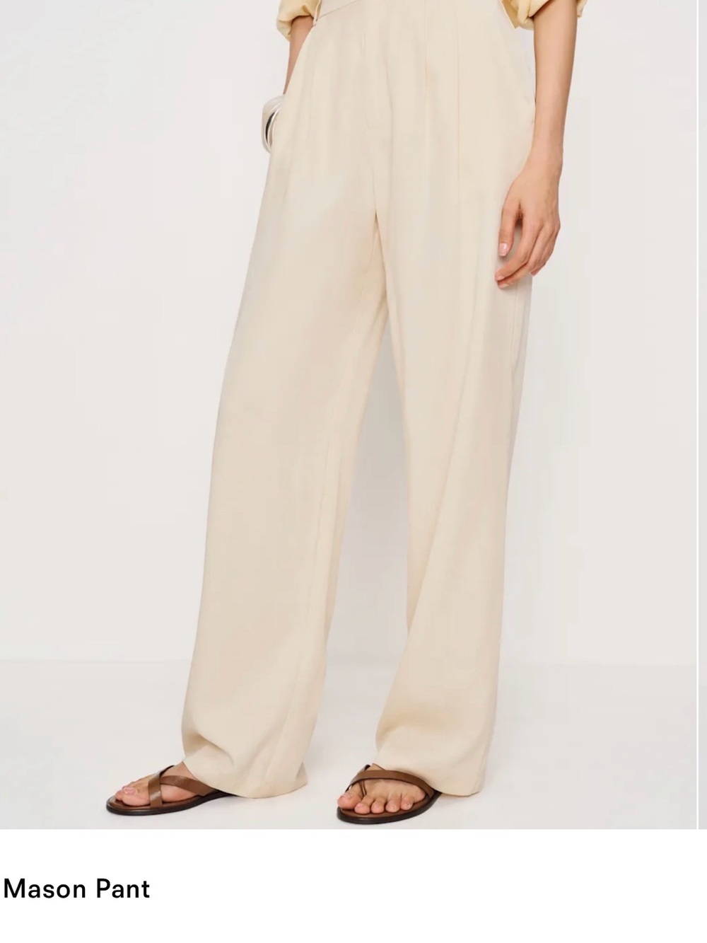 Reformation Mason Pant Size 4 color “Sugar”